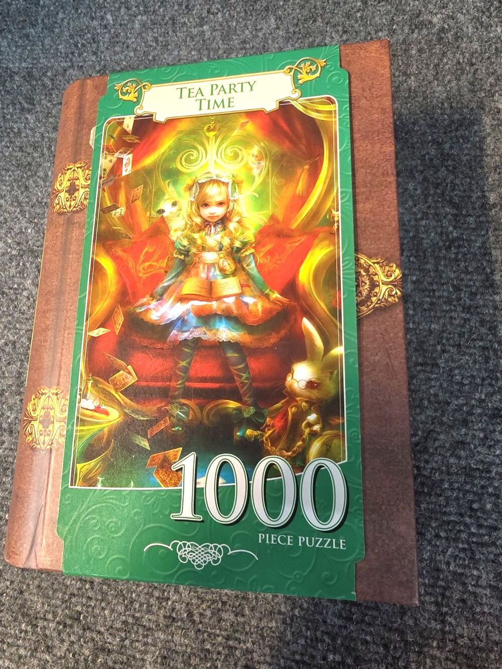 New Sealed Masterpieces Tea Party Time Alice in Wonderland 1000 Pc  Puzzle